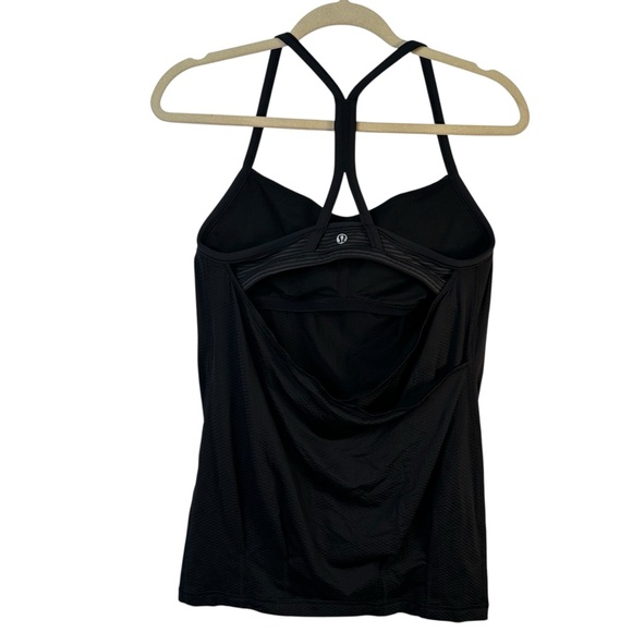 Lululemon Run Free Tank Size 6 Heathered Black Swan Racerback Lightweight NWT - Picture 8 of 15